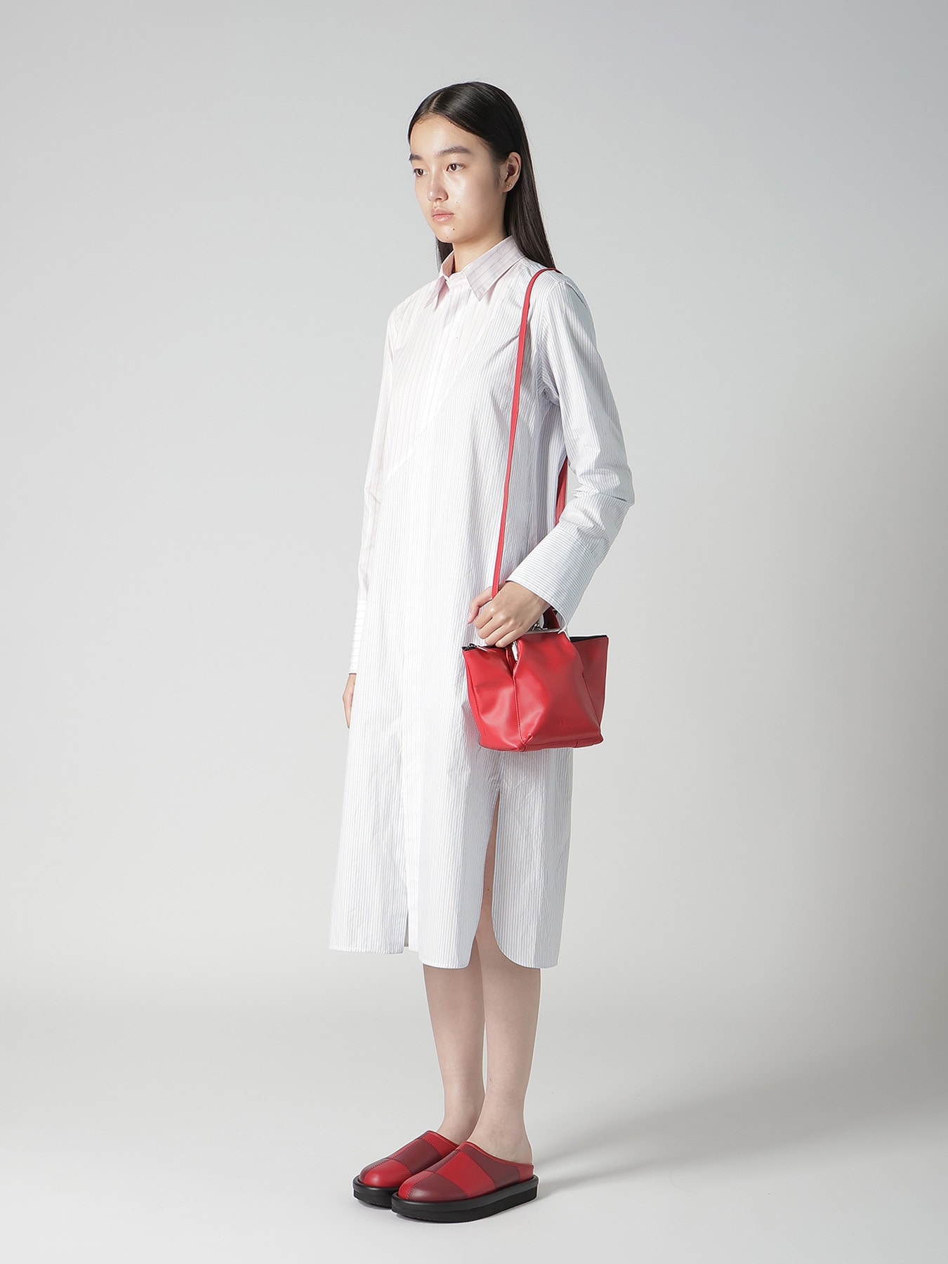 COW LEATHER TOTE BAG(FREE SIZE Red): Y's.｜THE SHOP YOHJI YAMAMOTO