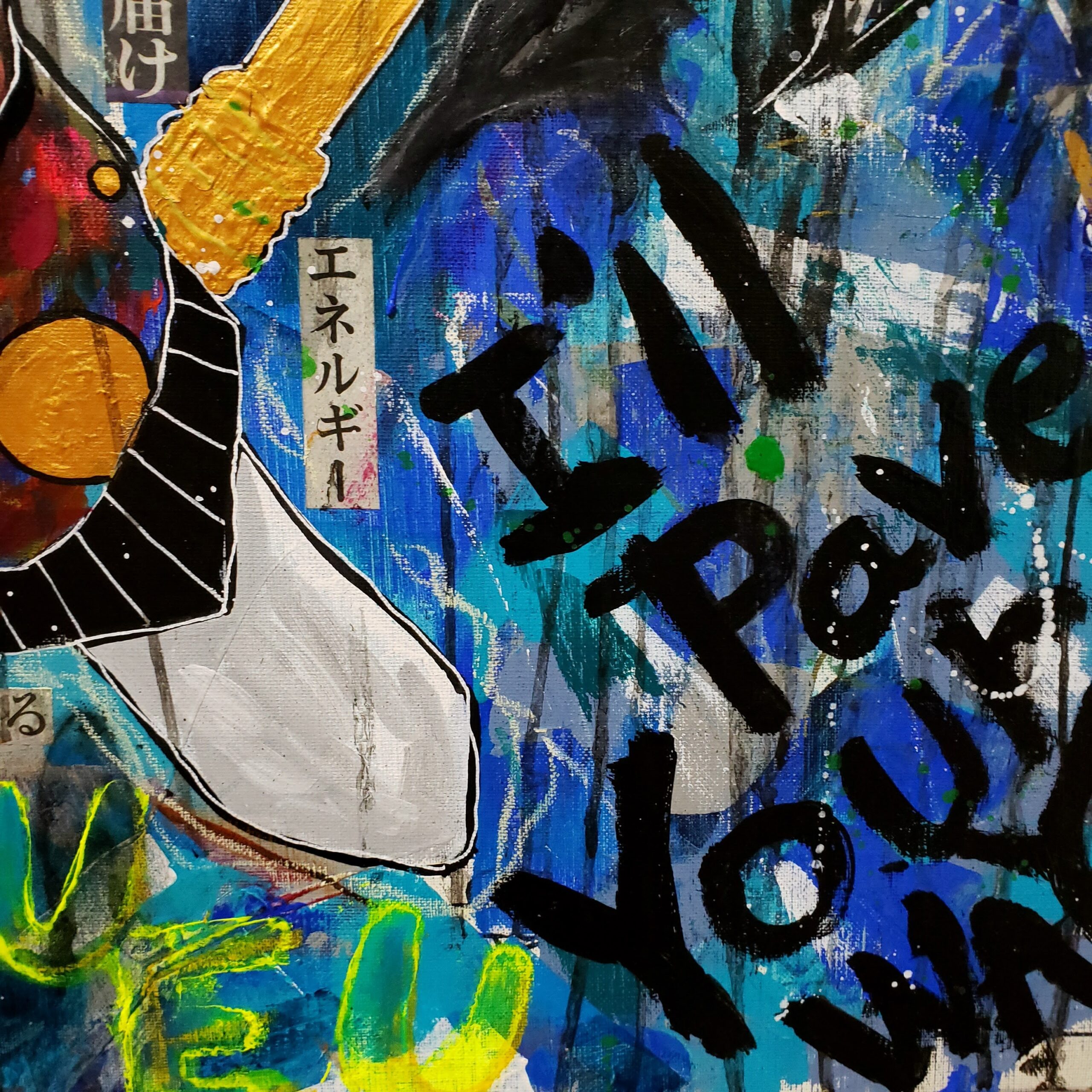 F20号/一点物アート】SARUTAHIKO〜天狗〜 | Chika Shinoda