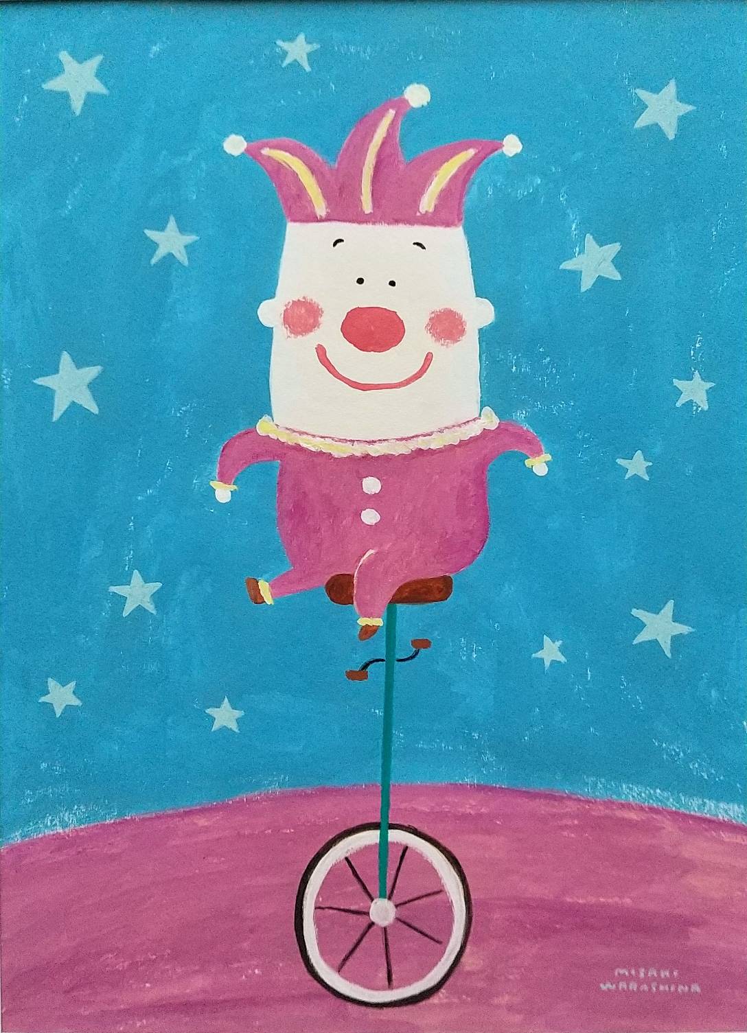 ピエロ | わらしなみさき Misaki Warashina ｜インテリア絵画 アートの