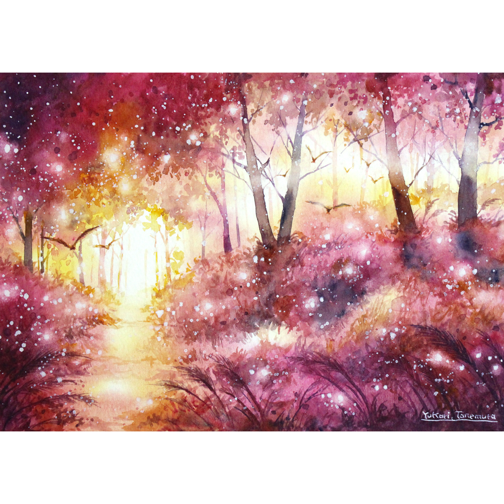 照紅葉の季節 | Yukari.Tanemura ｜インテリア絵画 アートの専門通販