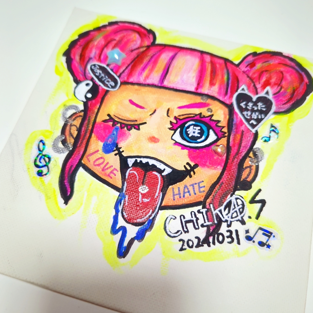 完売】サイコガール【現代アート/イラスト】 | Chika Shinoda