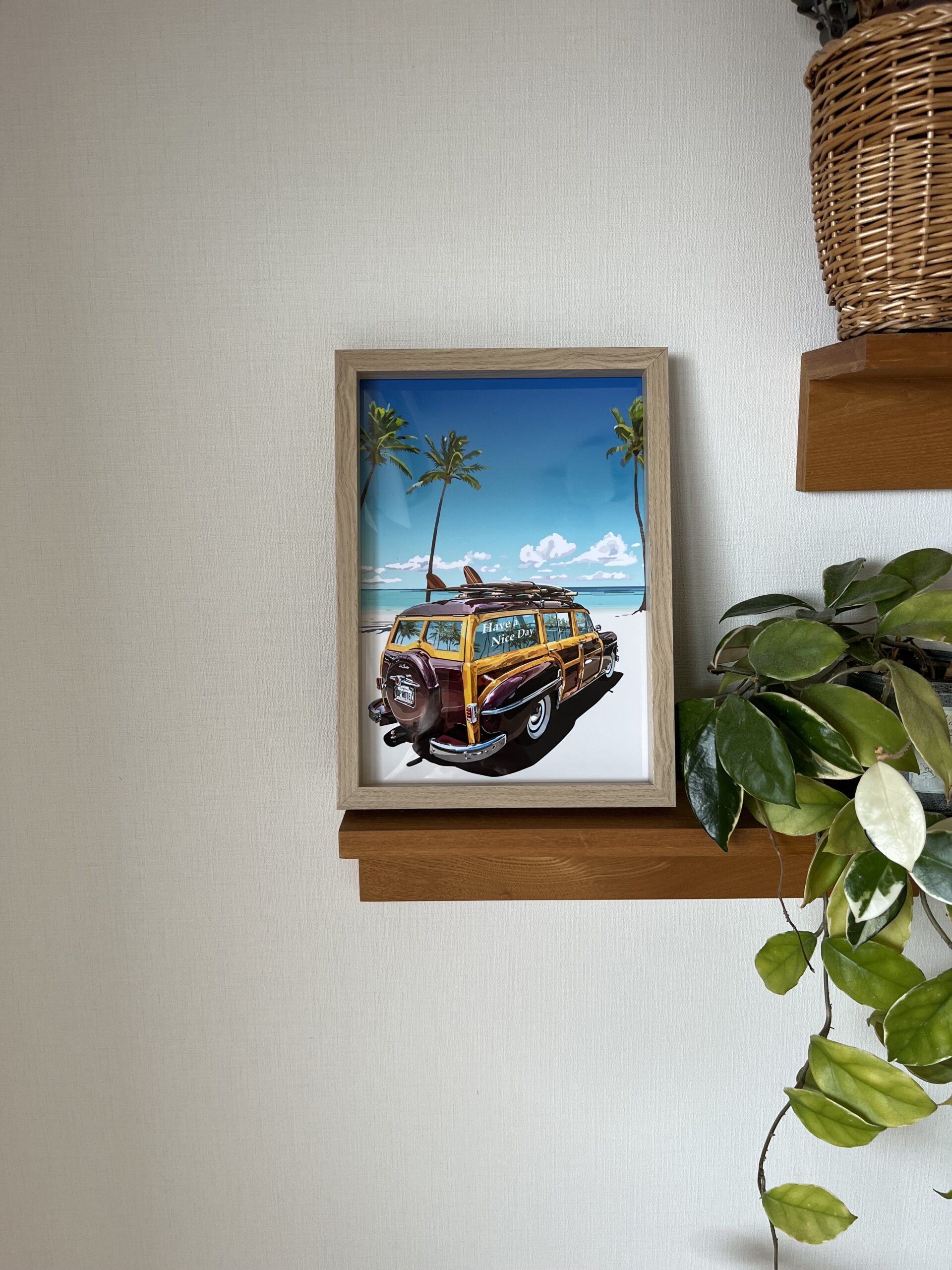 サーフィンカー | karasi ｜インテリア絵画 アートの専門通販