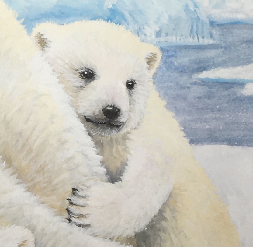 シロクマファミリー | ファーレイ恵梨 ｜インテリア絵画 アートの専門