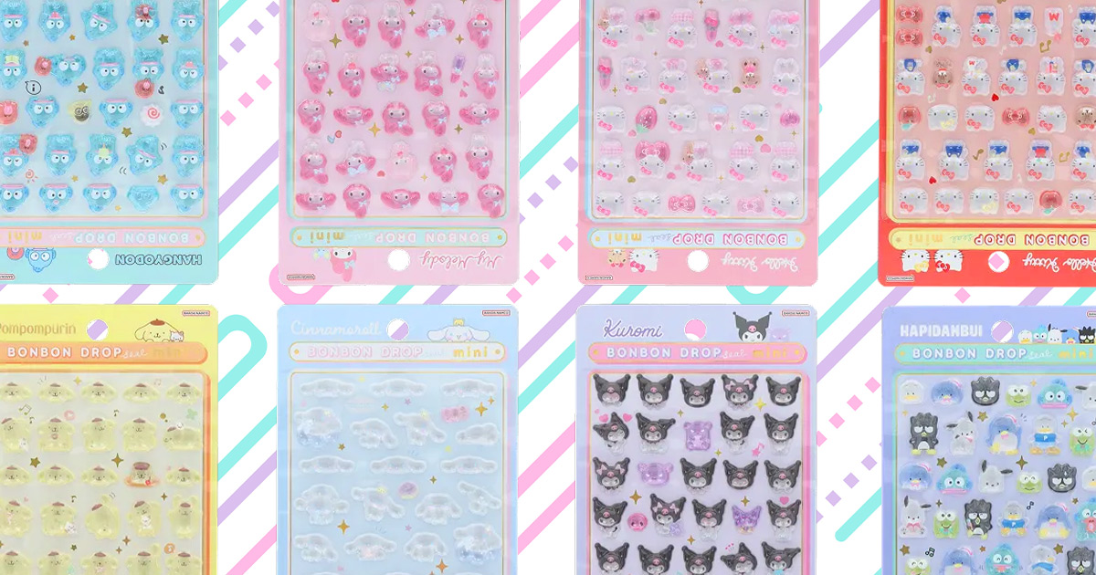 2026年1月発売】ボンボンドロップシール mini｜サンリオ全8種・使い