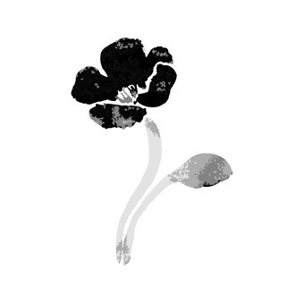 水墨画,花イラスト - No: 230364｜無料イラスト・フリー素材なら
