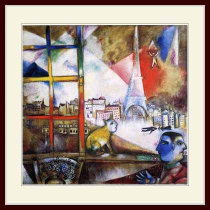 楽天市場】シャガール ポスター 窓から見たパリの通販