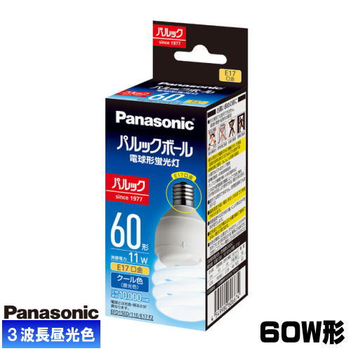 楽天市場】パナソニック パルックボール 60形 e17の通販