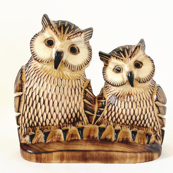 楽天市場】木彫り シマフクロウの通販