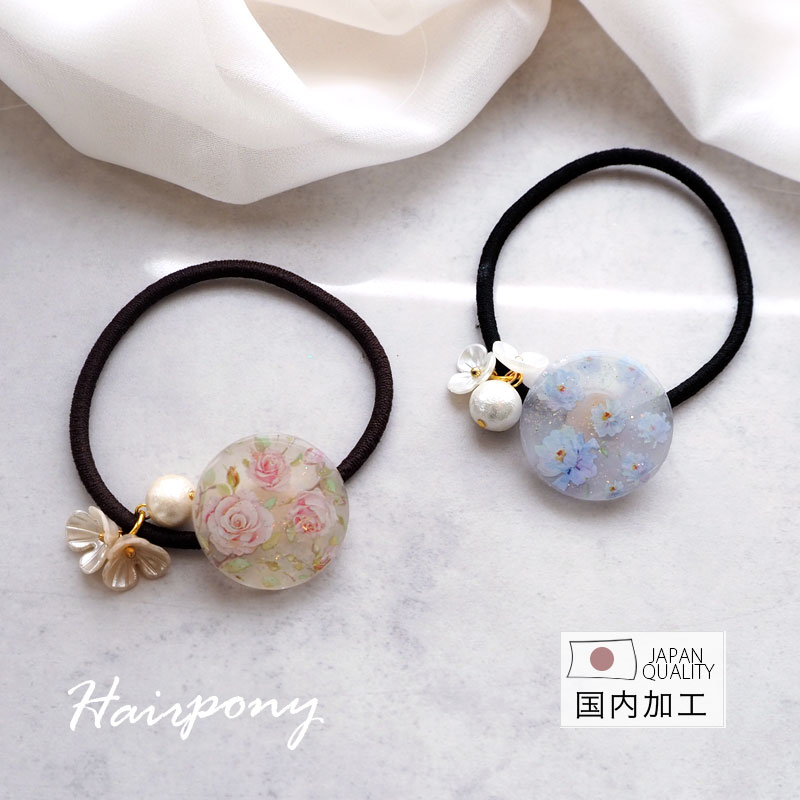 楽天市場】ヘアゴム 花 レジンの通販