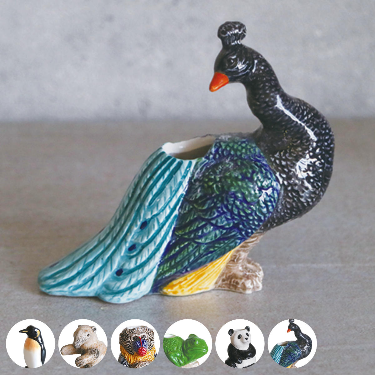 楽天市場】孔雀 花瓶の通販