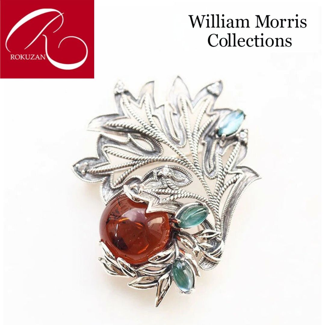 楽天市場】ブローチ（種類（宝石）アンバー・琥珀）（レディース