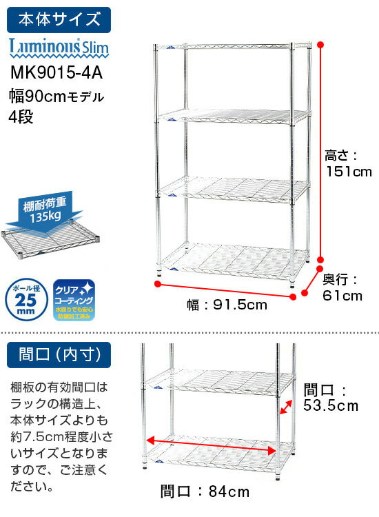 楽天市場】WEB限定 大型 スチールラック 耐荷重135kg 業務用 ラック 幅