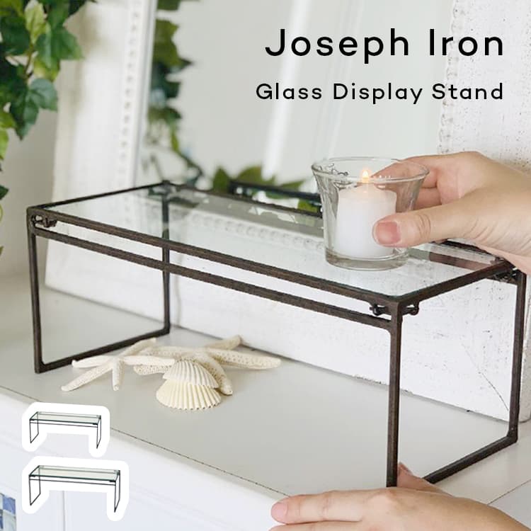 楽天市場】アイアン ガラス棚の通販