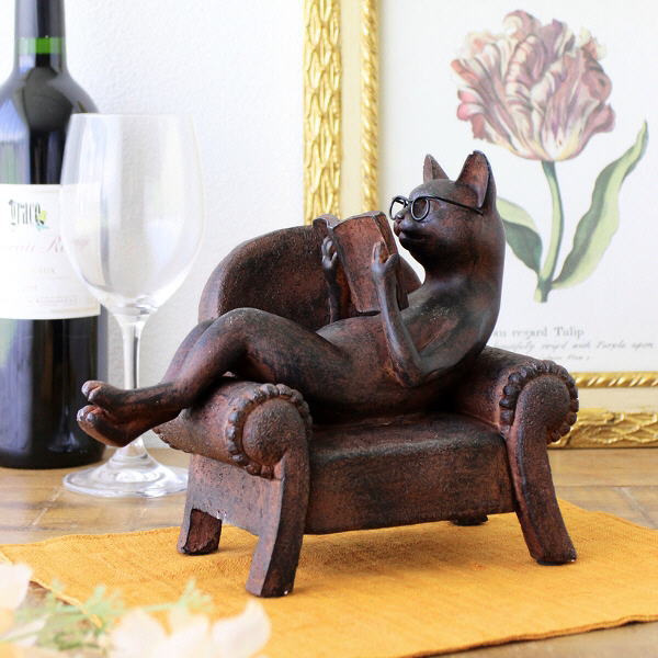 楽天市場】アンティーク 猫 置物の通販