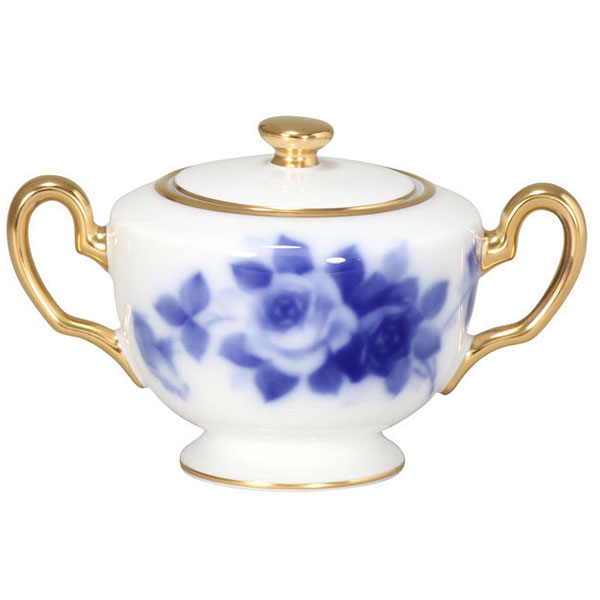 大倉陶園 ブルーローズ 食器11点 シュガーポット/ミルクポット/ケーキ