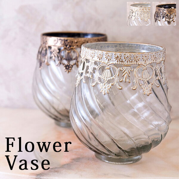 楽天市場】フラワーベース ブロンズの通販