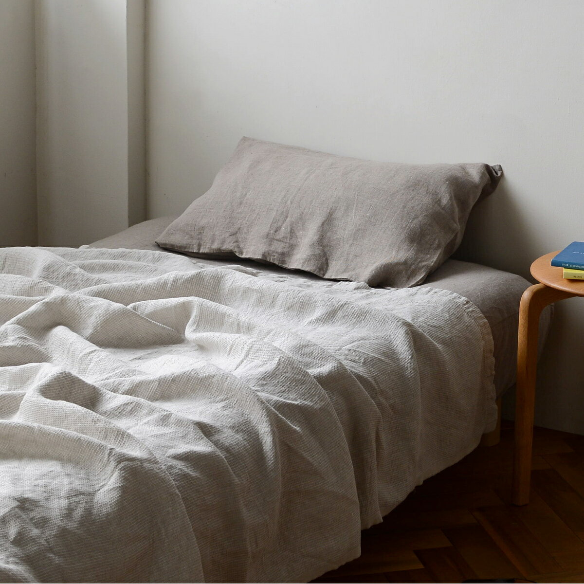 fog linen work（フォグリネンワーク） リネンワッフルタオルケット