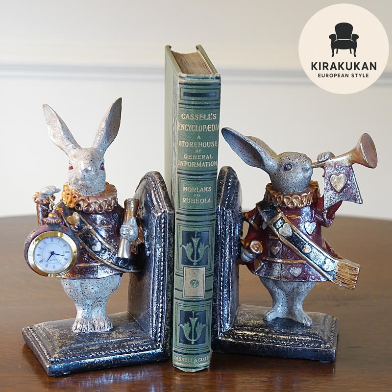 楽天市場】不思議の国のアリス ブックエンドの通販