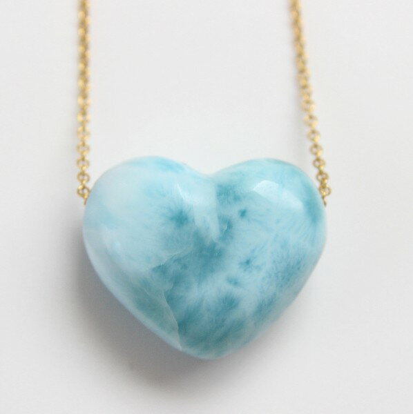 楽天市場】ラリマー ネックレス ハートの通販