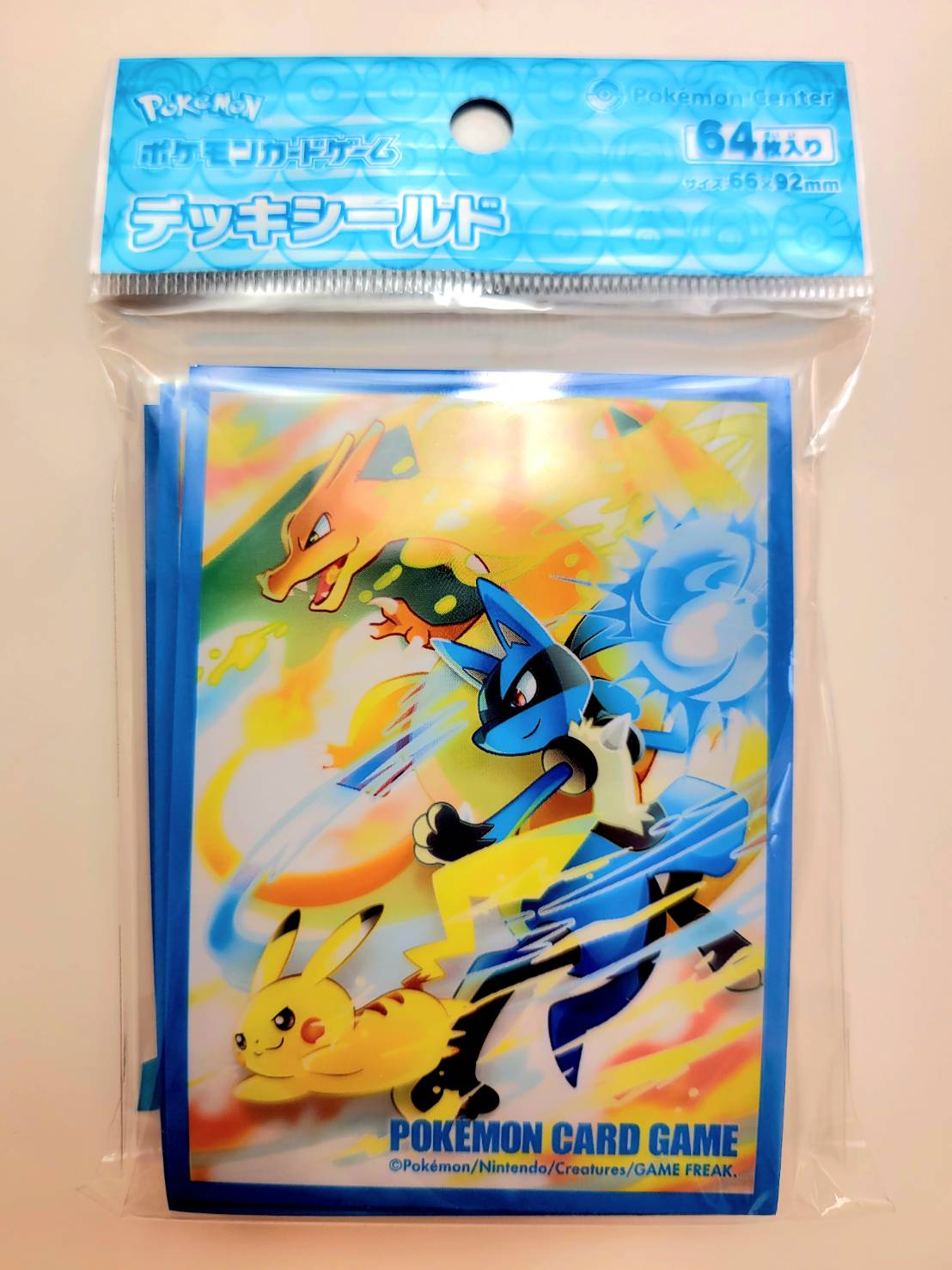 楽天市場】ポケモンカード デッキシールド（カラーブルー