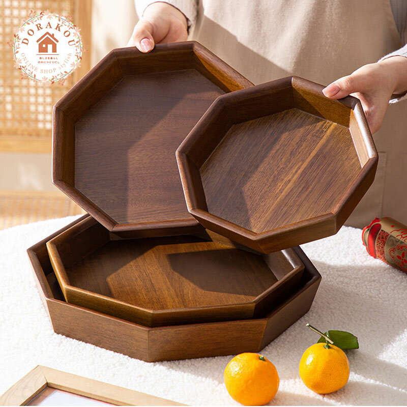 楽天市場】お盆 トレー 八角形の通販