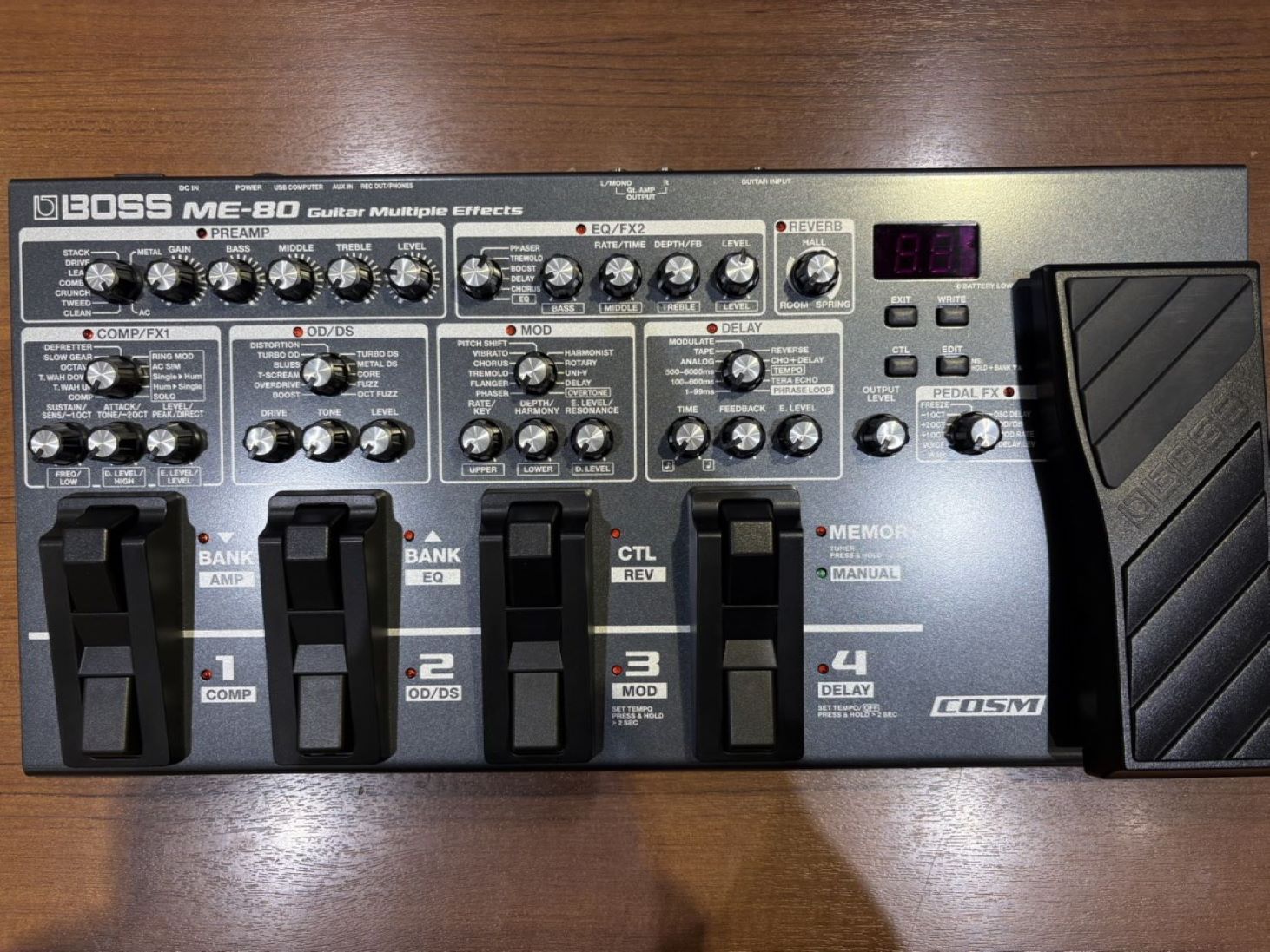 楽天市場】マルチエフェクター boss me－80（ギター・ベース｜楽器