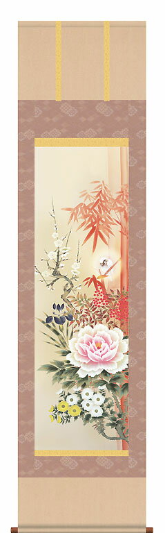 楽天市場】掛け軸四季花の通販