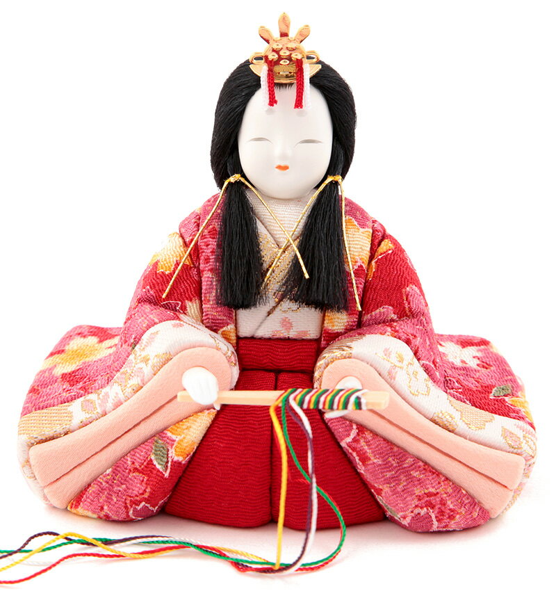 雛人形 コンパクト 一秀 ひな人形 木目込人形飾り ケース飾り 五人飾り