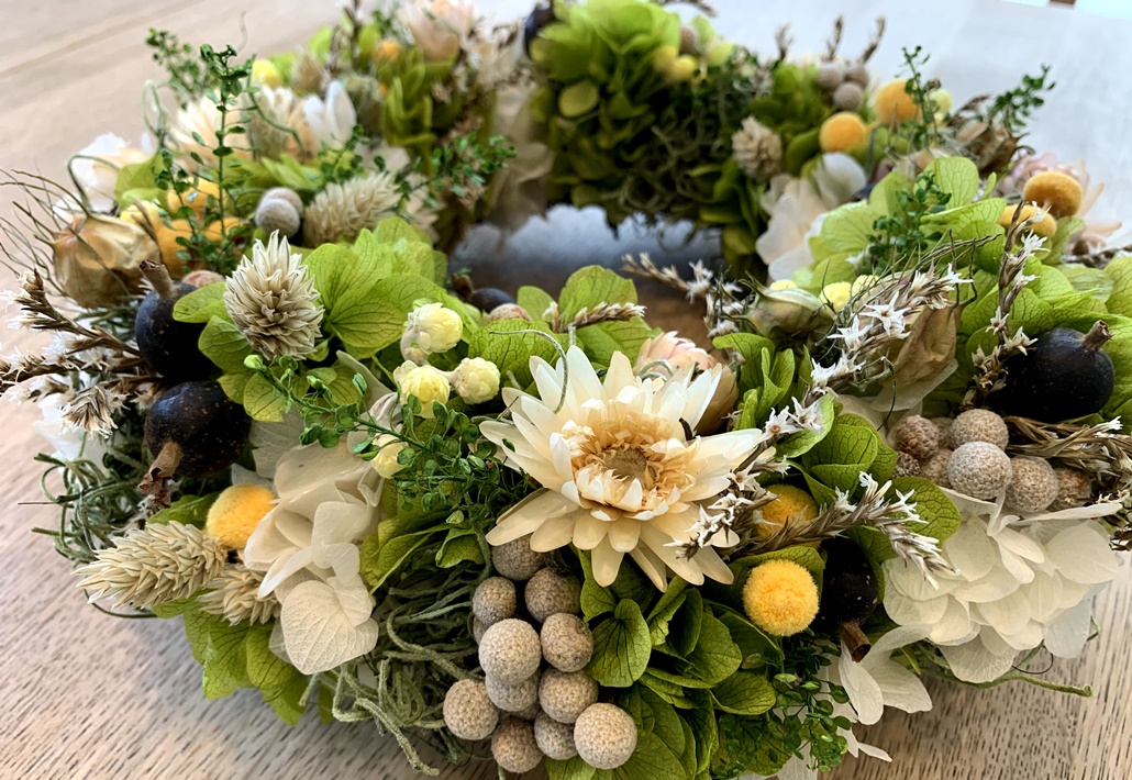 プリザーブドフラワーリース | 暮らしのはな | tomocreer