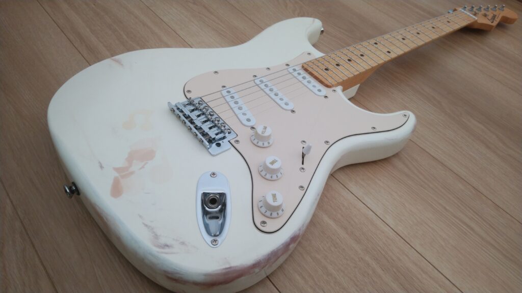 レジェンド Legend LST-X 安ギター改造 エラー 白 | 安ギター一期一会