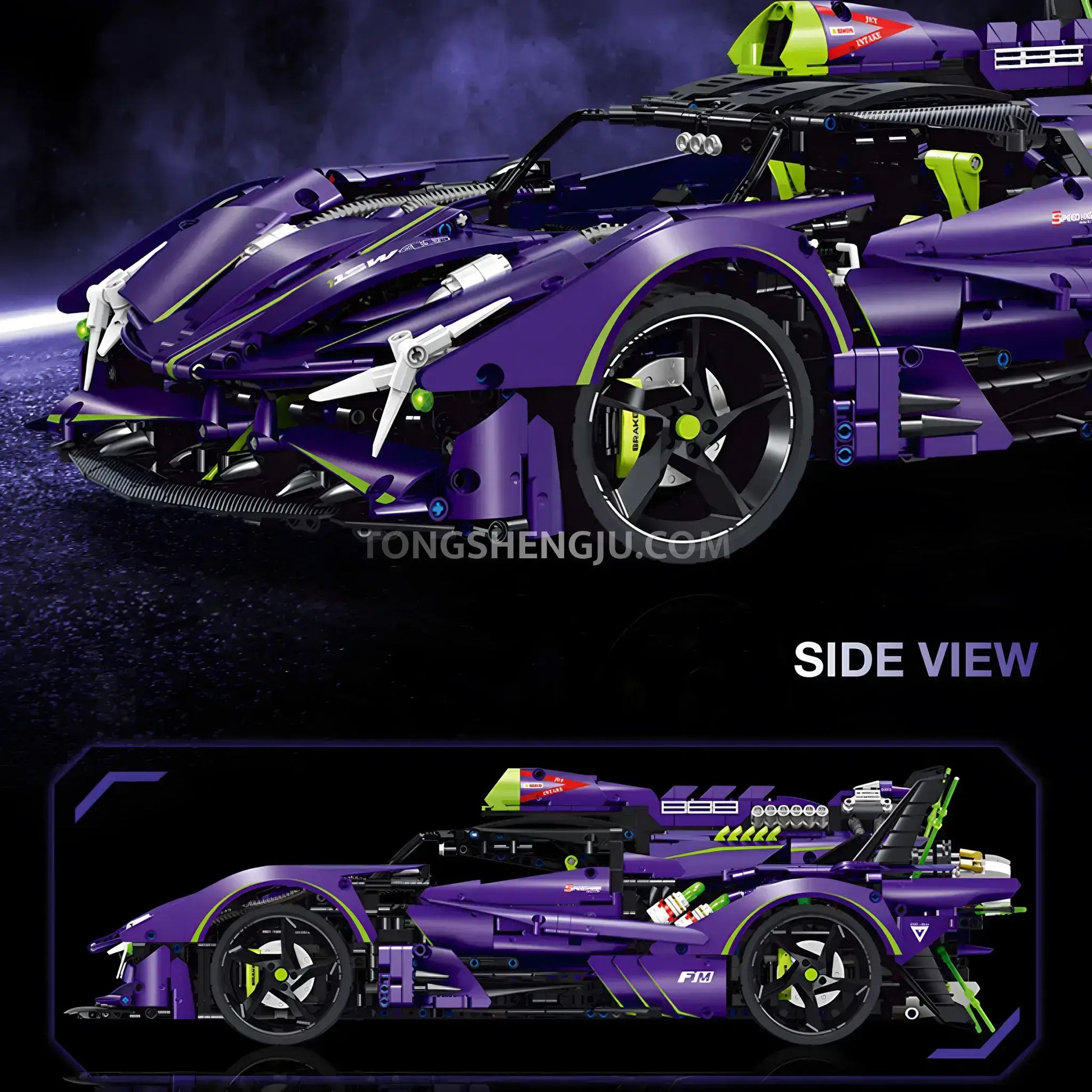 Tongshengju Technic Apollo EVO (3909PCS) Sports Car Building