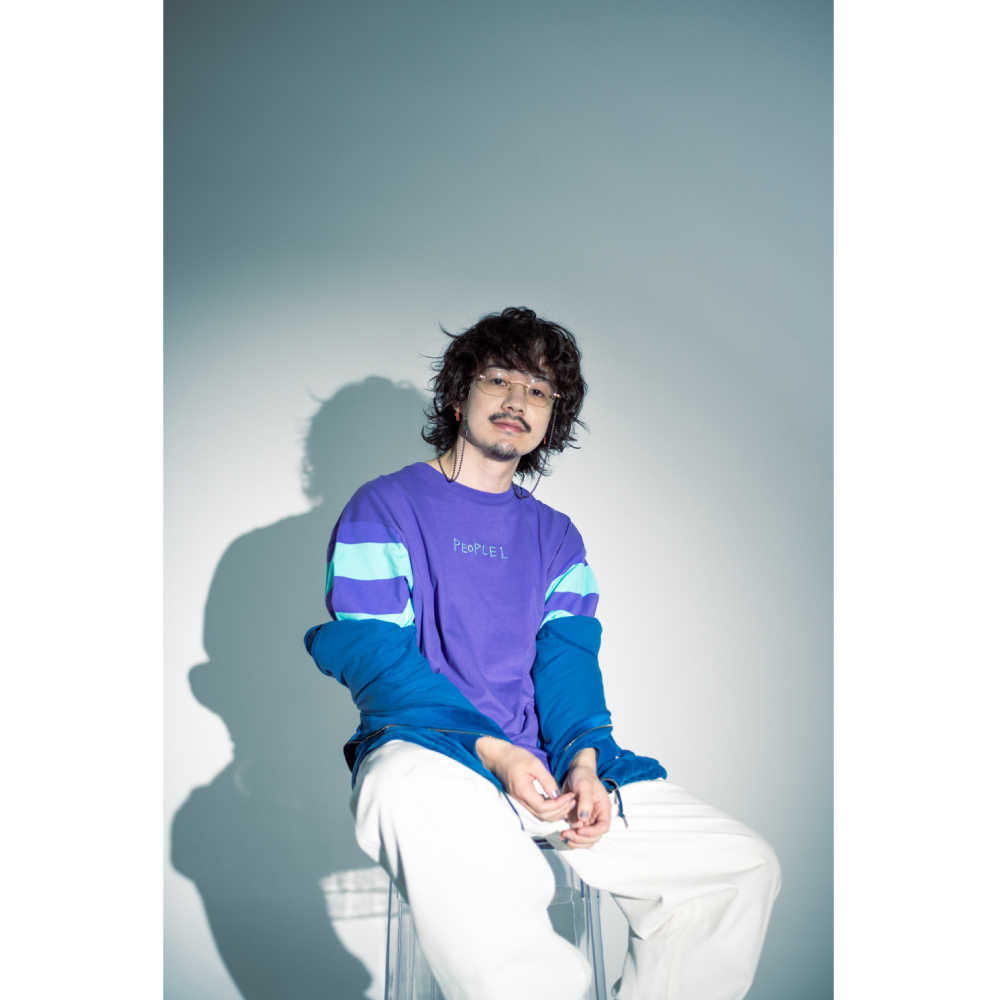 LOGO BORDER LS TEE / PURPLE×GREEN | TOoKA BASE