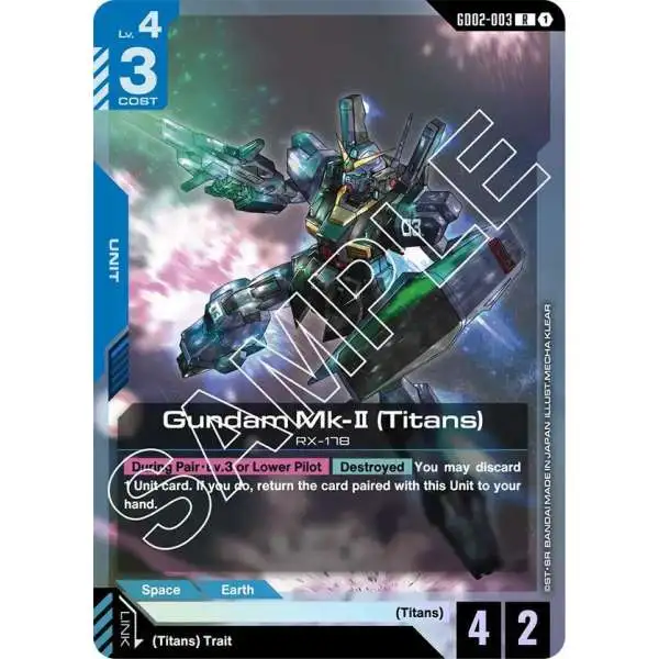 Gundam Trading Card Game Dual Impact Single Card Rare A New Sign