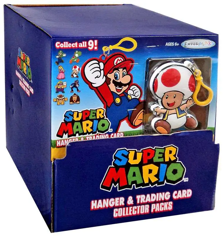 Super Mario Hanger Trading Card Collector Packs Mystery Box 24