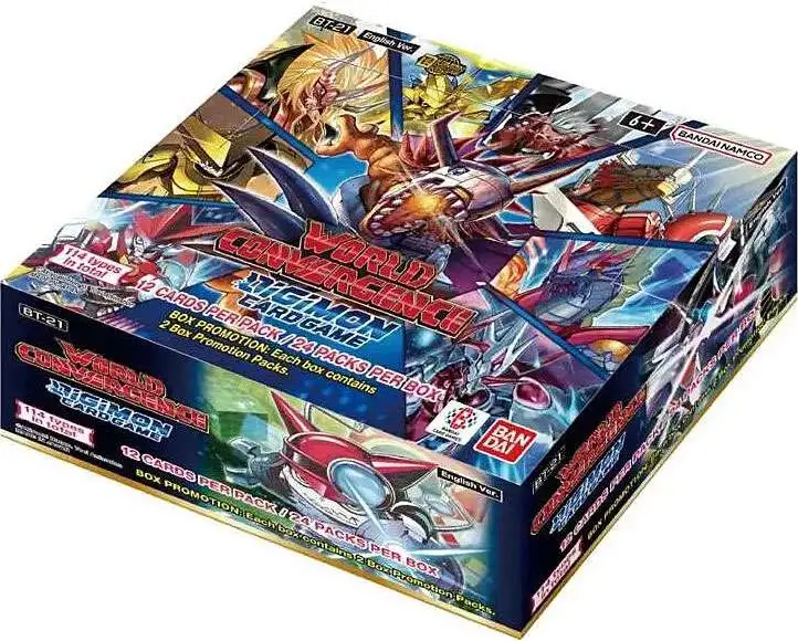 Digimon Card Game World Convergence Booster Box BT21 ENGLISH, 24