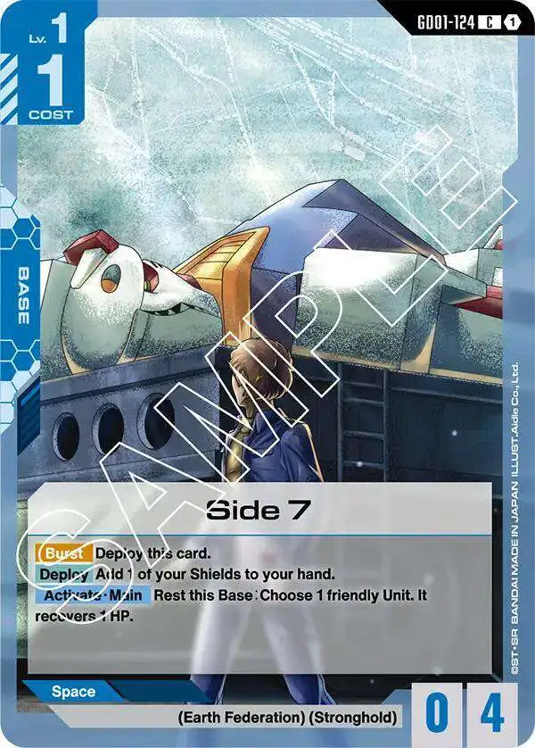 Gundam Trading Card Game Newtype Rising Single Card Common Side 7