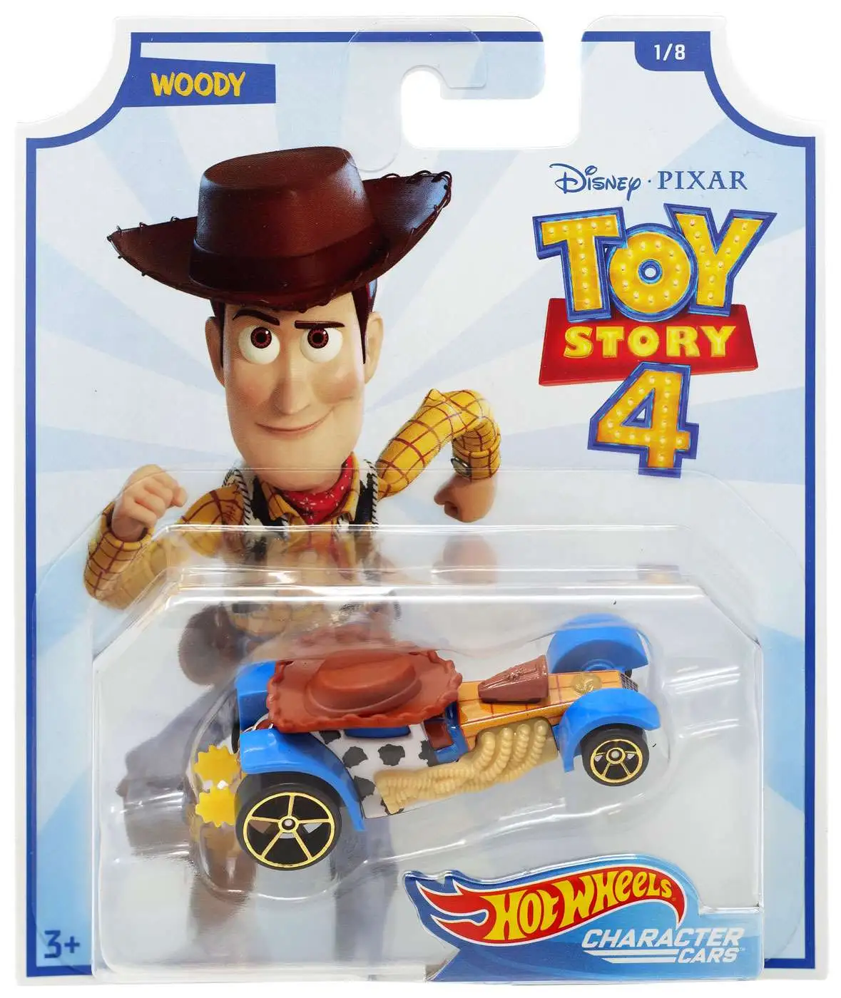 Disney Pixar Toy Story 4 Hot Wheels Woody Diecast Car 18 Mattel