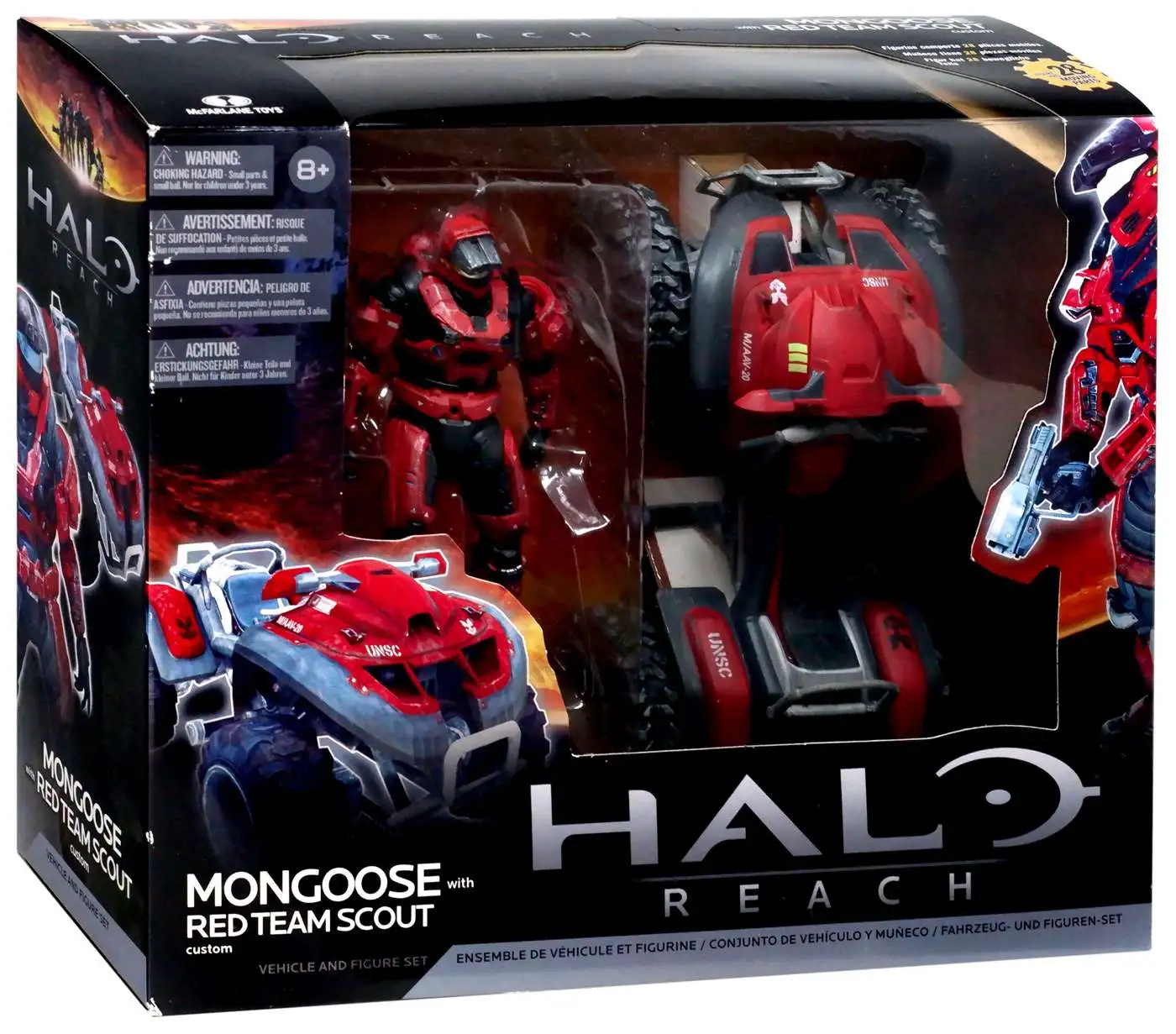 McFarlane Toys Halo Reach Mongoose with Red Team Scout Spartan