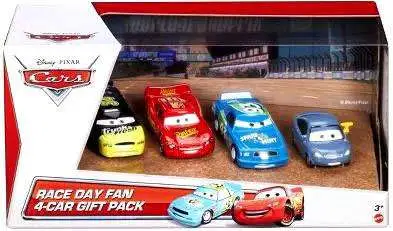 Disney Pixar Cars Multi-Packs Race Day Fan 4-Car Gift Pack