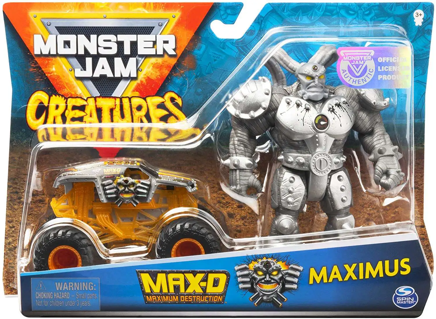 Monster Jam Creatures Max-D Maximus 164 Diecast Car Figure Loose