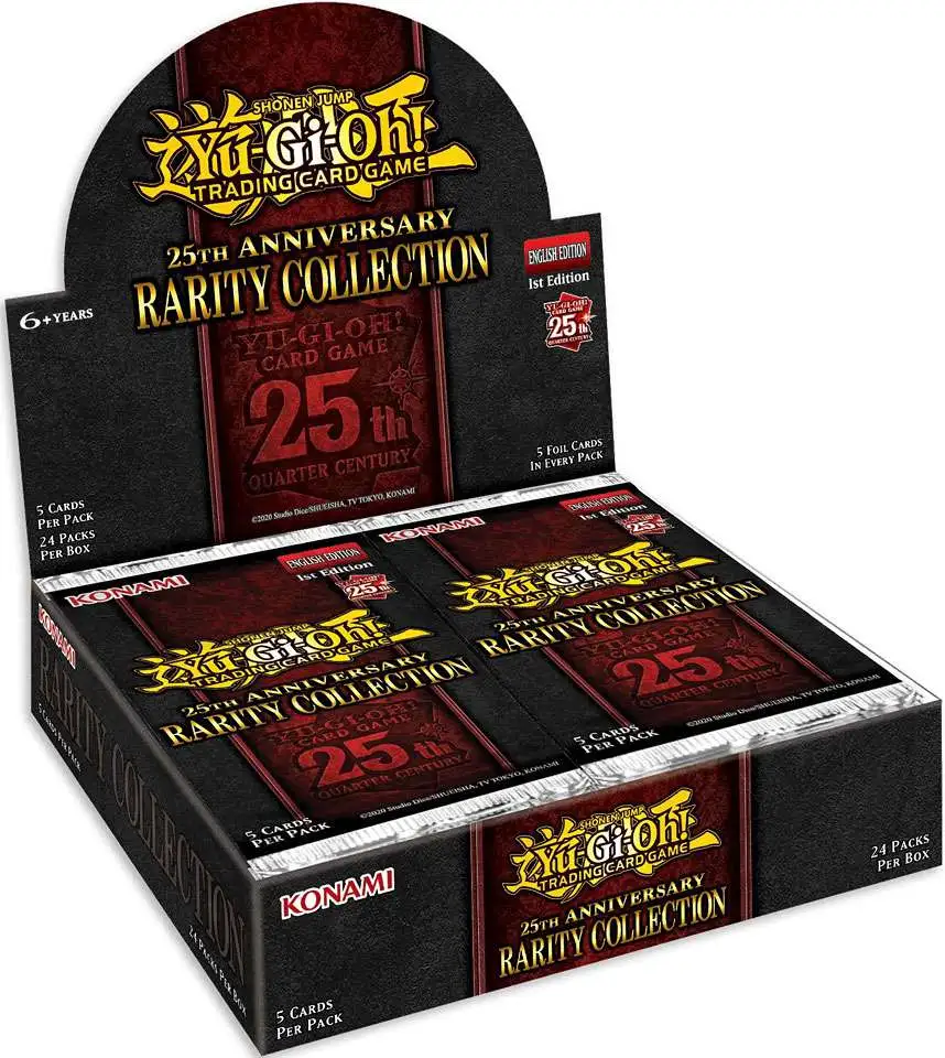 YuGiOh Rarity Collection Booster Box ENGLISH, 24 Packs, 25th