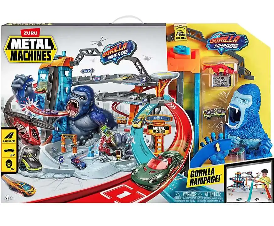 Metal Machines Gorilla Rampage Exclusive Track Attack Playset Zuru