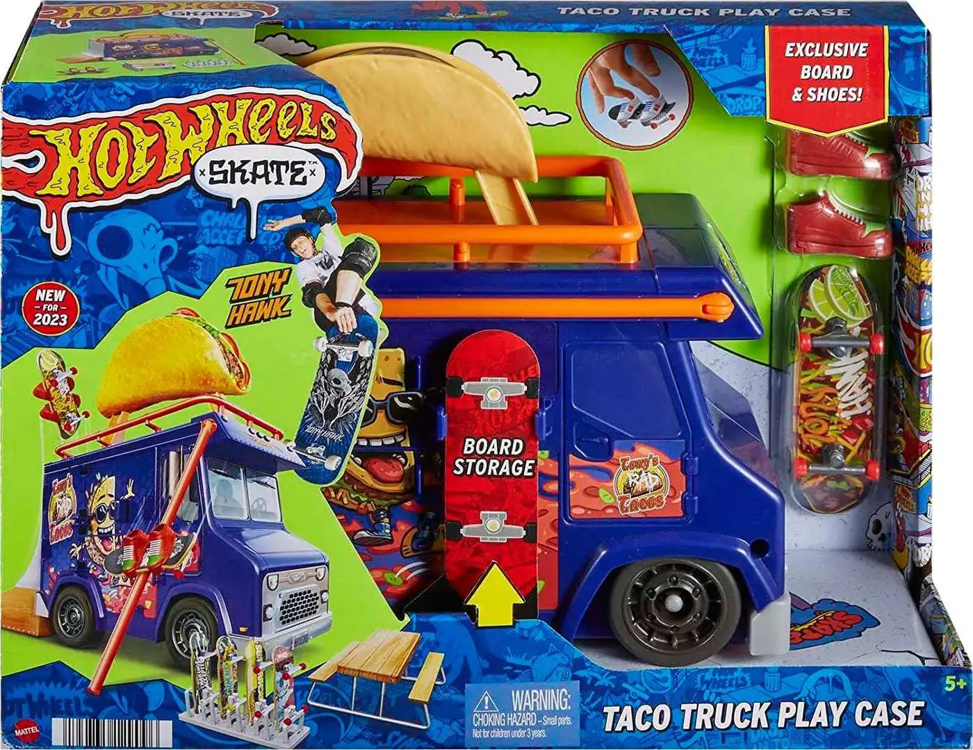 Hot Wheels Skate Taco Truck 164 Play Case Mattel Toys - ToyWiz
