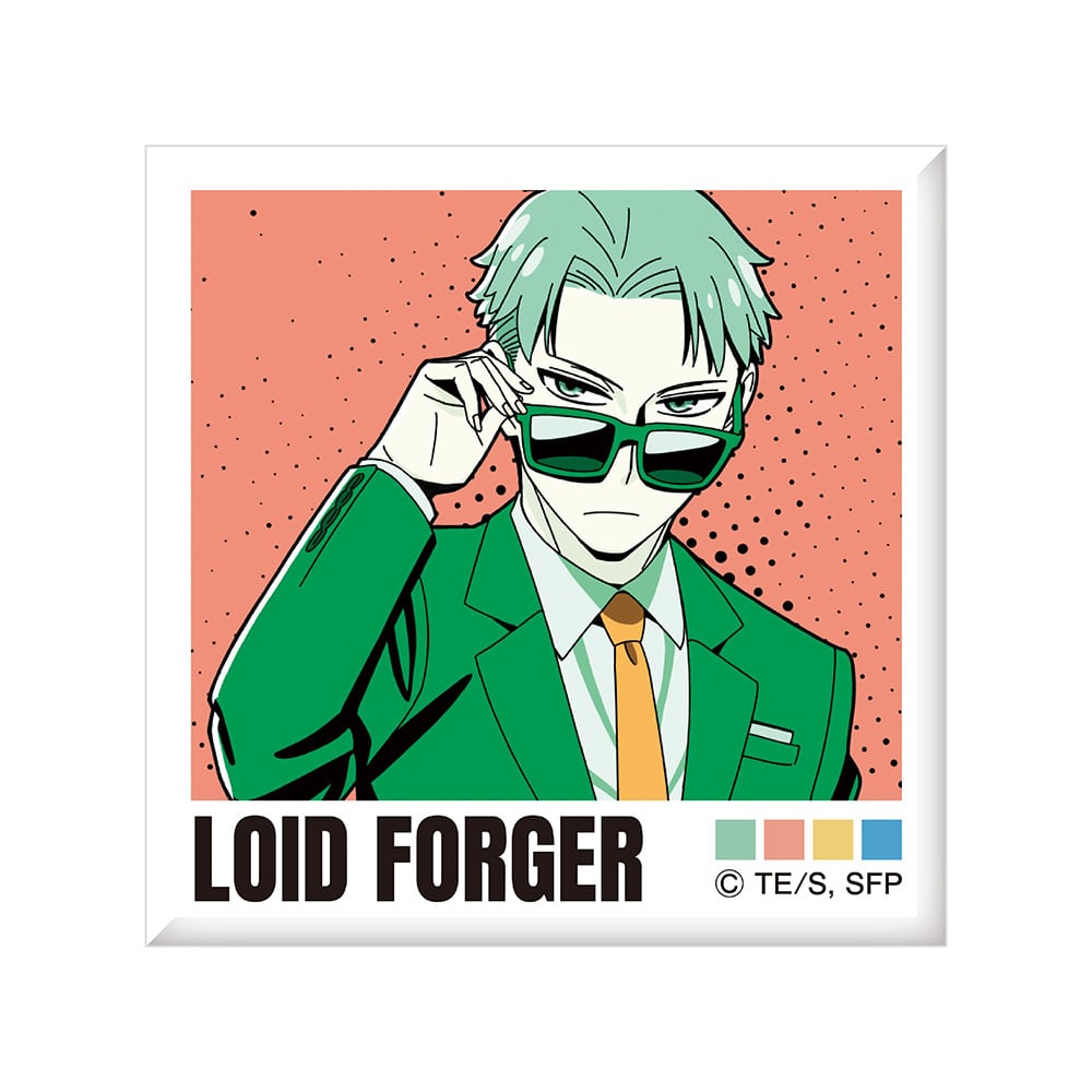 公式オンラインストアSPY×FAMILY スクエア缶バッジ ロイド・フォー