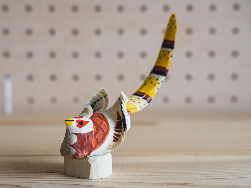 笹野一刀彫 鷹山_山鳥 5号 – 東北スタンダードマーケット