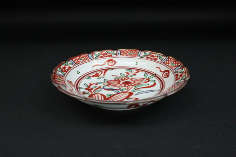 呉須赤絵 輪花銘々皿 | 協立陶器株式会社