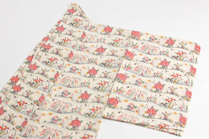 人間国宝 芹沢銈介作 型絵染 小紋地 「草花文」 未仕立て品 | 特選