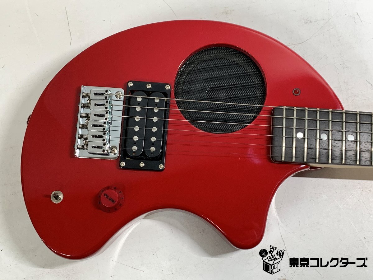 美品】ZO-3 レッド アンプ内蔵ミニギター ヘッドフォン利用可能！！ 美