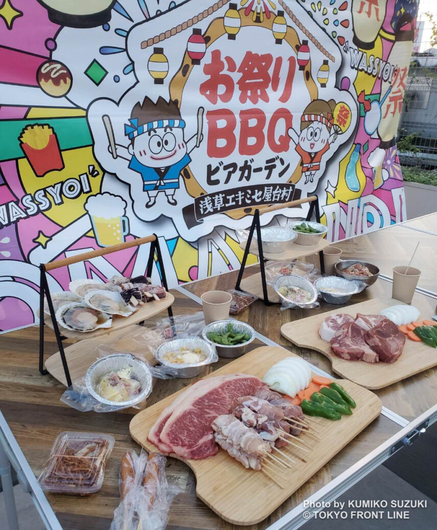 夏祭りがテーマ！手ぶらBBQが関東初出店『お祭りBBQビアガーデン 浅草