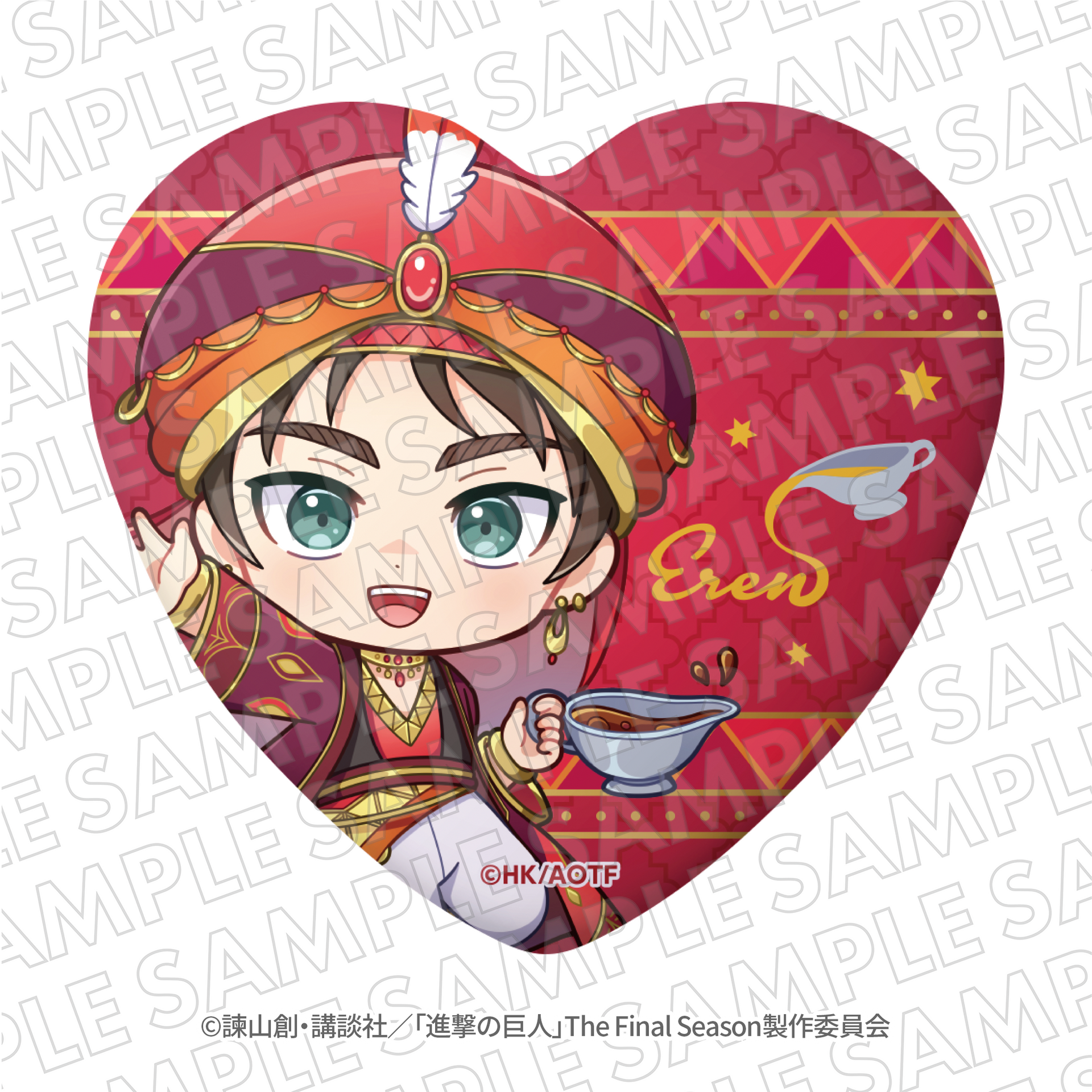 進撃の巨人』100時間カレーコラボ ハート缶バッジ エレン – TG MALL